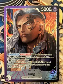 King OP08-057 Parallel (Leader) Two Legends ONE PIECE Alt Art English - Image 1