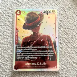 Monkey D Luffy OP12-015 One Piece Legacy of the Master Foil ENGLISH SR - Image 1