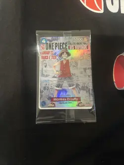 One Piece Monkey.D.Luffy US Voyage Rutgers Basketball Card, Shirt & Poster - Image 2