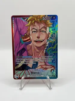 One Piece CCG Marco OP08-002 Alt Art Leader - English - NM - Image 1