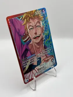 One Piece CCG Marco OP08-002 Alt Art Leader - English - NM - Image 2