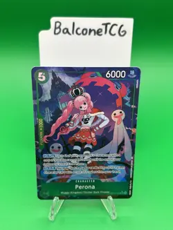 One Piece Perona (033) (Alternate Art) The Azure Sea’s Seven OP14-EB04 LP - Image 2