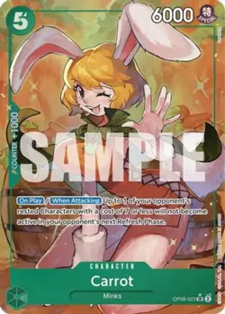 NM-Mint, English One Piece Carrot (023) - OP08-023 - SR - Parallel Art - Foil Tw - Image 1