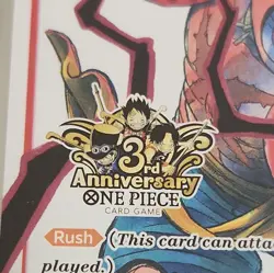 Monkey.D.Luffy One Piece ST01-012 SR 3rd Anniversary Edition English NM - Image 5