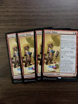 Artist's Talent x4 playset • NM • Bloomburrow • Rare • BLB MTG Magic - Image 1