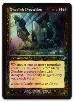 Ghoulish Procession (Retro Frame) #378 (Foil) NM Innistrad Remastered Magic MTG - Image 1