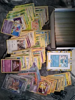 Pokemon TCG 450+ Bulk Card Lot - Vintage, C/UC, Rare, Holos, EX,etc. 1999-24 -33 - Image 1