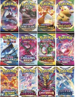 Pokemon TCG Bulk 450 Card Lot From Sword And Shield Era Packs with 1 Random Slab - Image 1