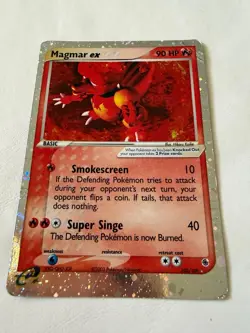 Pokemon TCG Magmar EX Ruby and Sapphire Holo Ultra Rare Card 100/109 - Image 1