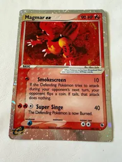 Pokemon TCG Magmar EX Ruby and Sapphire Holo Ultra Rare Card 100/109 - Image 4