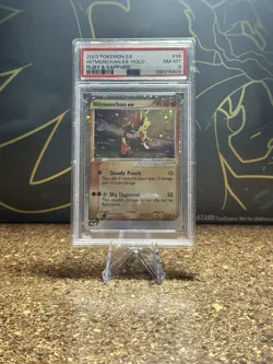 2003 Pokemon Ex Ruby & Sapphire #98 Hitmonchan Holo PSA 8 w/ SWIRL Vintage - Image 1