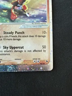 Hitmonchan EX Holo 98/109 Ruby And Sapphire Pokemon TCG - Image 4