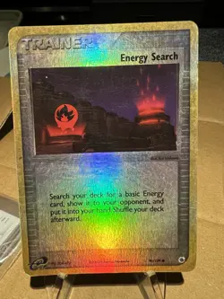 2003 Pokemon Energy Search Reverse Holo EX Ruby & Sapphire Trainer 90/109 HP - Image 1