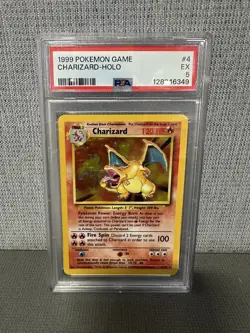 1999 Pokemon Game - Charizard Holo #4 - Base Set - PSA 5 EX - Image 1