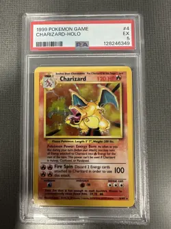 1999 Pokemon Game - Charizard Holo #4 - Base Set - PSA 5 EX - Image 3