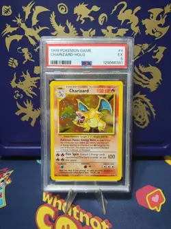 1999 Pokemon Game Charizard Holo #4/102 PSA 5 EX - Base Set Unlimited WOTC - Image 1