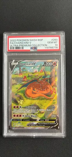 Charizard V SWSH260 SWSH: Sword & Shield Promo Cards Holo PSA 10 - Image 1