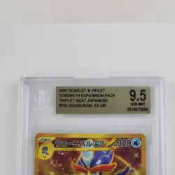 Pokemon Quaquaval EX BGS 9.5 Gem Mint 103/073 UR SV1a Triplet Beat Japanese Card - Image 2
