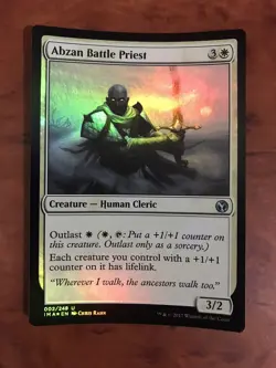 Abzan Battle Priest Foil MTG Magic the Gathering Card NM Mint Iconic Masters IMA - Image 1