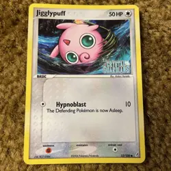 Jigglypuff 53/100 EX Crystal Guardians Reverse Holo Rare Pokemon Card - Image 1
