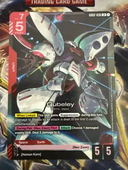 Gundam Card Game Qubeley GD02-036 LR Legend Rare Unit - Dual Impact - Image 1