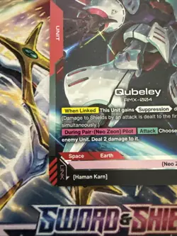 Gundam Card Game Qubeley GD02-036 LR Legend Rare Unit - Dual Impact - Image 4