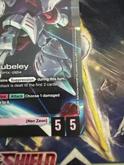 Gundam Card Game Qubeley GD02-036 LR Legend Rare Unit - Dual Impact - Image 5