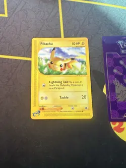 Pokemon Card Pikachu 124/165 Expedition Base Set Regular 108💎NM💎 - Image 1