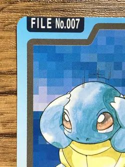 Pokemon Carddass Card Squirtle File No.7 Bandai Pocket Monsters 1997 - Image 3