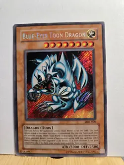 Yu-Gi-Oh TCG Blue-Eyes Toon Dragon MRL-000 Unlimited Secret Rare Card - Image 1