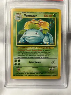 1999 Base Set Pokemon TCG Venusaur Holo Rare Card #15/102 PSA 5 EX - Image 2