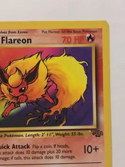 Pokemon TCG Jungle Flareon First Edition Non-Holo Card #19/64 MP - Image 5