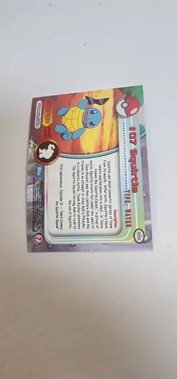 Squirtle #07 Topps Chrome 2000 Pokemon Series 1 Card - Image 3