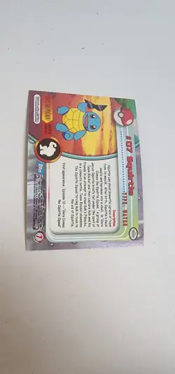 Squirtle #07 Topps Chrome 2000 Pokemon Series 1 Card - Image 4