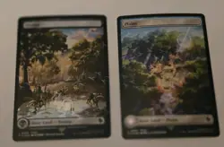 MTG Final Fantasy Chocobo Track Foil Lands Set (5) One of Each Color - Image 2