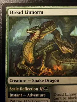 Dread Linnorm 225/361 Common Battle For Baldur's Gate Magic: The Gathering - Image 2