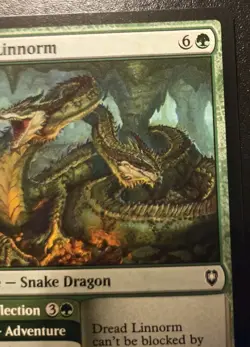 Dread Linnorm 225/361 Common Battle For Baldur's Gate Magic: The Gathering - Image 3