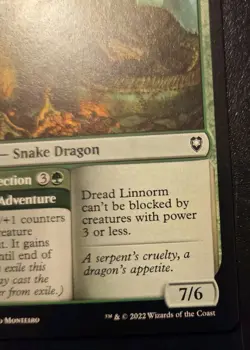 Dread Linnorm 225/361 Common Battle For Baldur's Gate Magic: The Gathering - Image 5