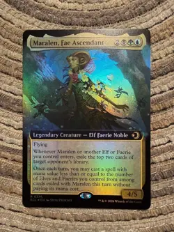 MARALEN, FAE ASCENDANT FOIL [Extended Art] - Rare - ECL Lorwyn Eclipsed MTG #376 - Image 1