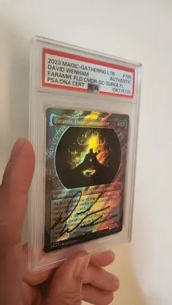 Pop 1/1 Signed PSA Lord Of The Rings MTG Surge Foil David Wenham - Image 1