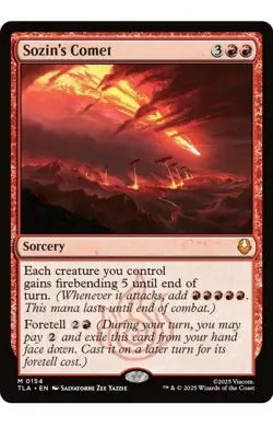 1x MTG Sozin's Comet - Avatar Mythic! NM Mint! Ships Fast - Image 1
