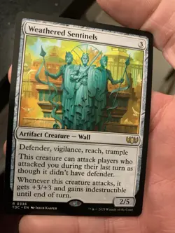 MTG ~ Weathered Sentinels ~ Tarkir: Dragonstorm Commander ~ Near Mint ~ Rare - Image 1