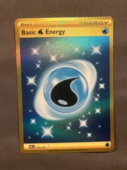 Pokemon TCG Basic Water Energy 279/193 Paldea Evolved Hyper Rare NM - Image 1