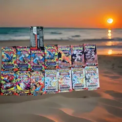 Lot 15 Pokemon Booster Packs. 4 Prismatic.5 Phantasmal.3 Mega. 3 Destined Rivals - Image 1