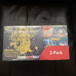 Pokemon Surging Sparks ETB + Booster Bundle 2-Pack Costco SEALED - Fast Shipping - Image 1