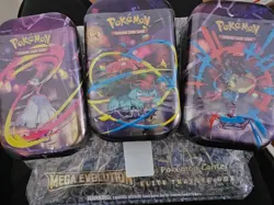 SEALED/NEW BUNDLED Mega Evolution !!Pokemon Center!! ETB - Lucario + 3 Mini Tins - Image 2
