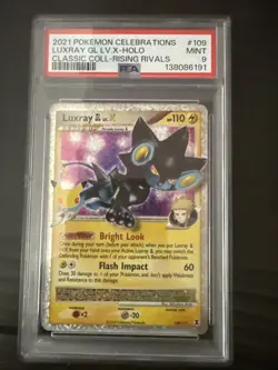 PM - 2021 - POKEMON CELEBRATIONS - #109 - LUXRAY GL LV.X-HOLO - PSA 9 (MINT) - Image 1