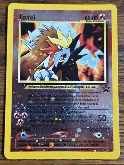 Pokemon Wotc Black Star Promo #34 Sealed ENTEI + open #34Entei,,,not played - Image 3