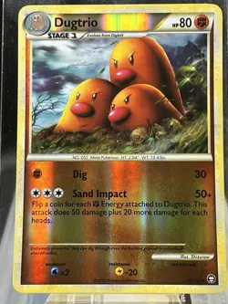 Pokemon TCG Dugtrio Triumphant 19/102 NEAR Mint Reverse Holo Rare - Image 1