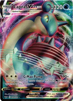 Pokemon TCG Lapras VMAX 050/202 Sword & Shield Ultra Rare Holo NM - Image 1